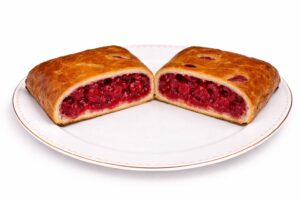 Пирог с малиной