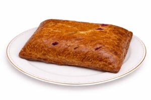 Пирог с яблоком и клюквой