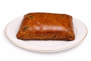 Пирог с лососем и шпинатом