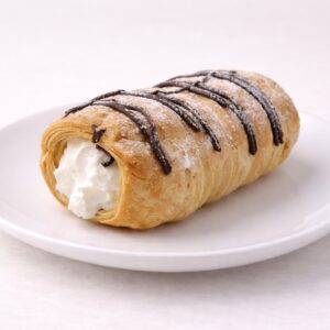 Пирожное трубочка слоен. с бел.крем. шокол.глаз.