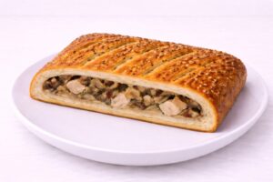 Пирог с курицей и грибами