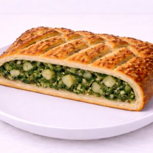 Пирог с картофелем и шпинатом